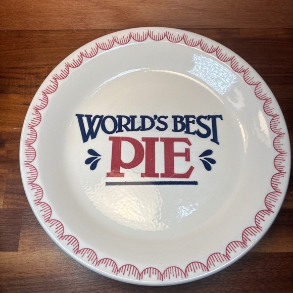 Vintage Mount Clemens Pottery - World's Best Pie Plate - 10 1/2” Round - Picture 1 of 6